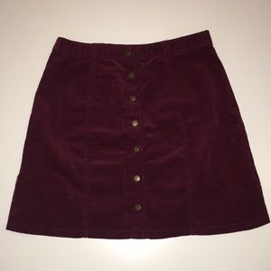 Corduroy skirt